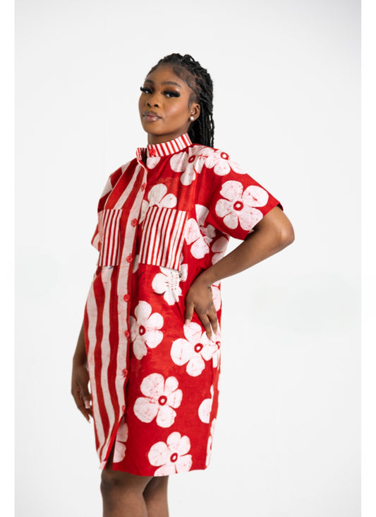 Awo Blossom Red Dress